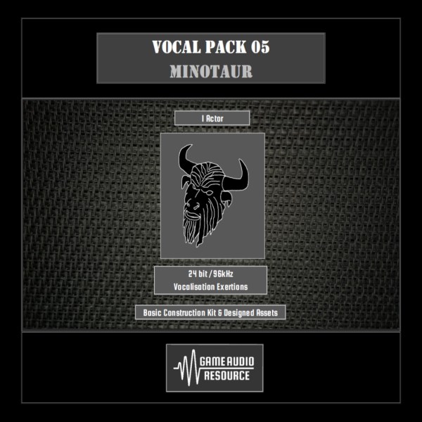 SFX Library – Vocal Pack 05: Minotaur – Game Audio Resource