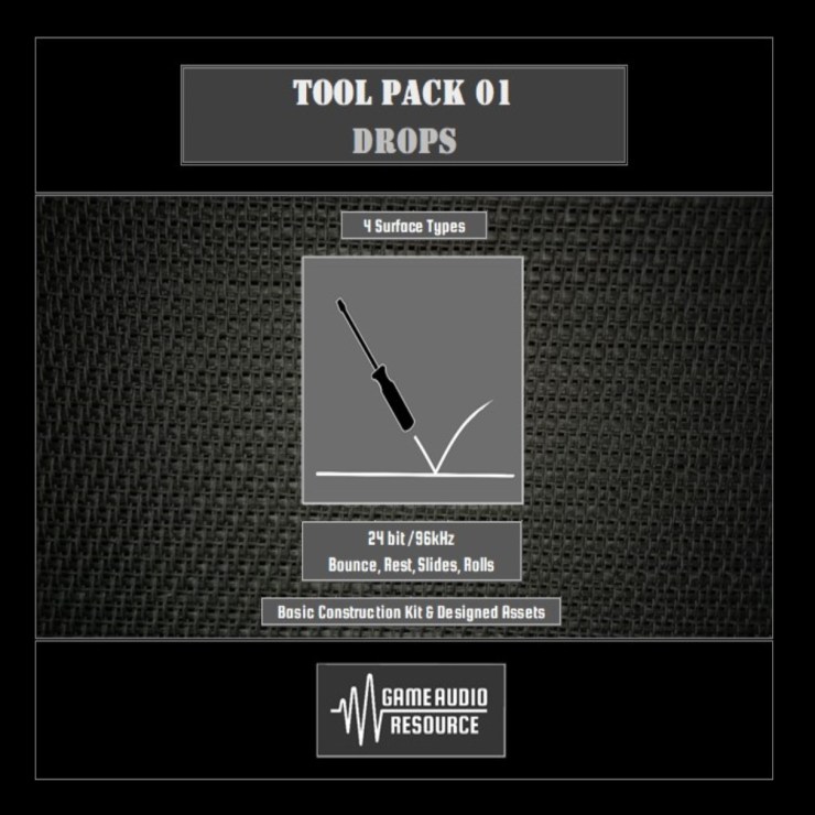 SFX Library – Tool Pack 01: Drops – Game Audio Resource
